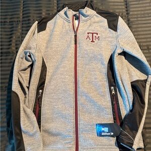 Texas A&M Gray Full-Zip Jacket